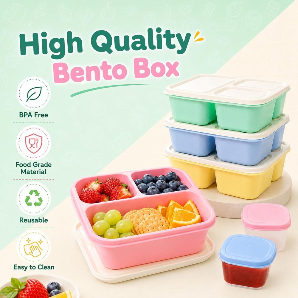 Yetişkinler için 3 Bölmeli Ben - Food Snacks To Eat incelemesi ve fiyatı